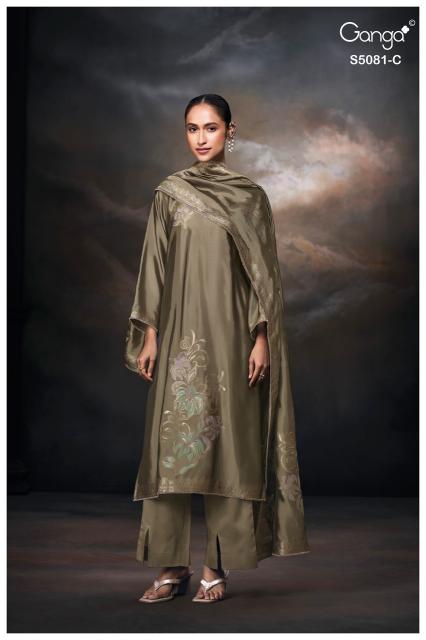 Ganga mansie 5081 wholesale non catalog dress material